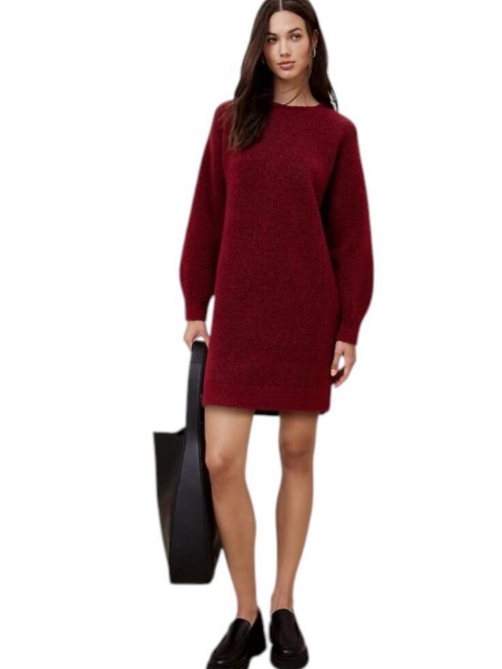 Banana Republic Mini Sweater Dress - Wine